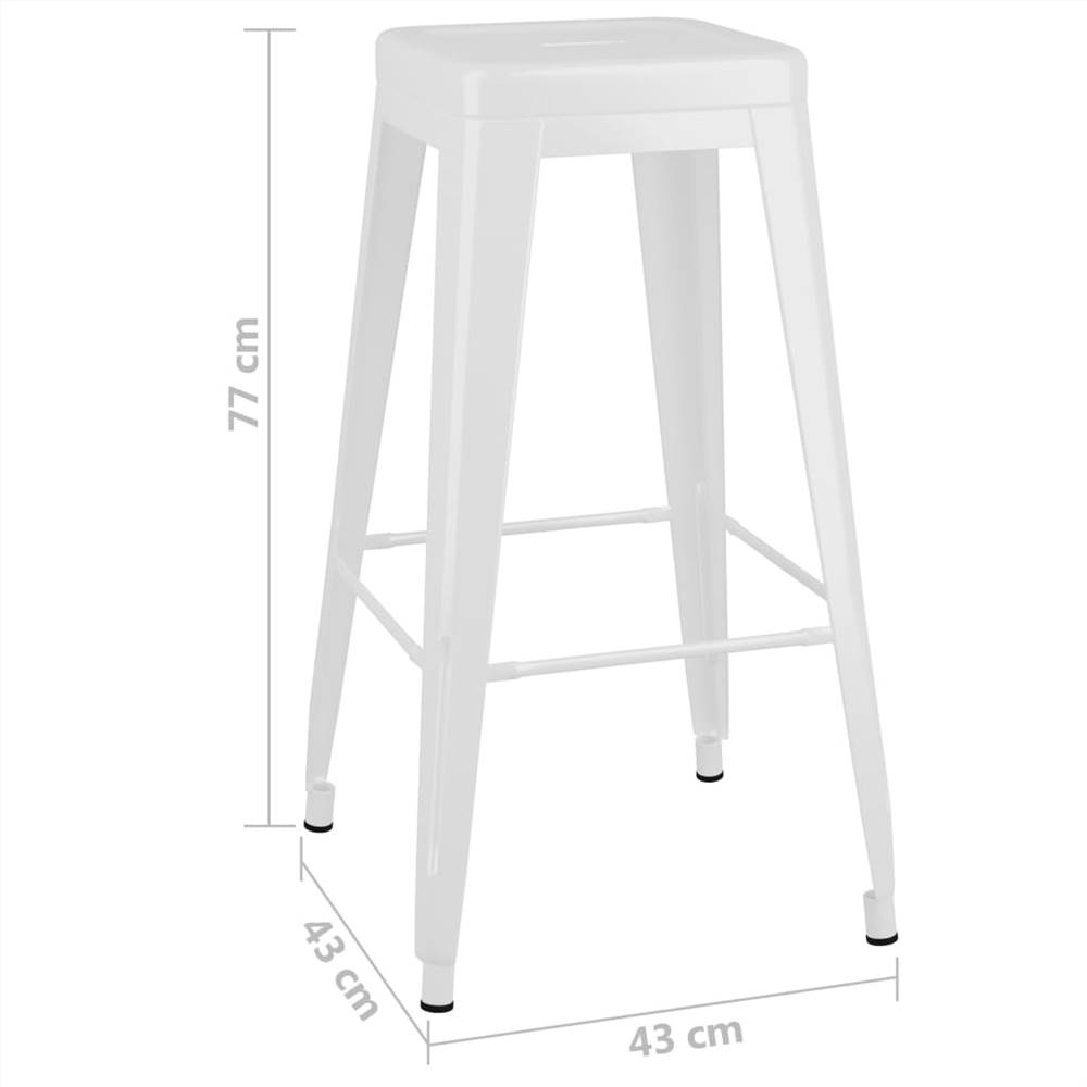 5 Piece Bar Set White