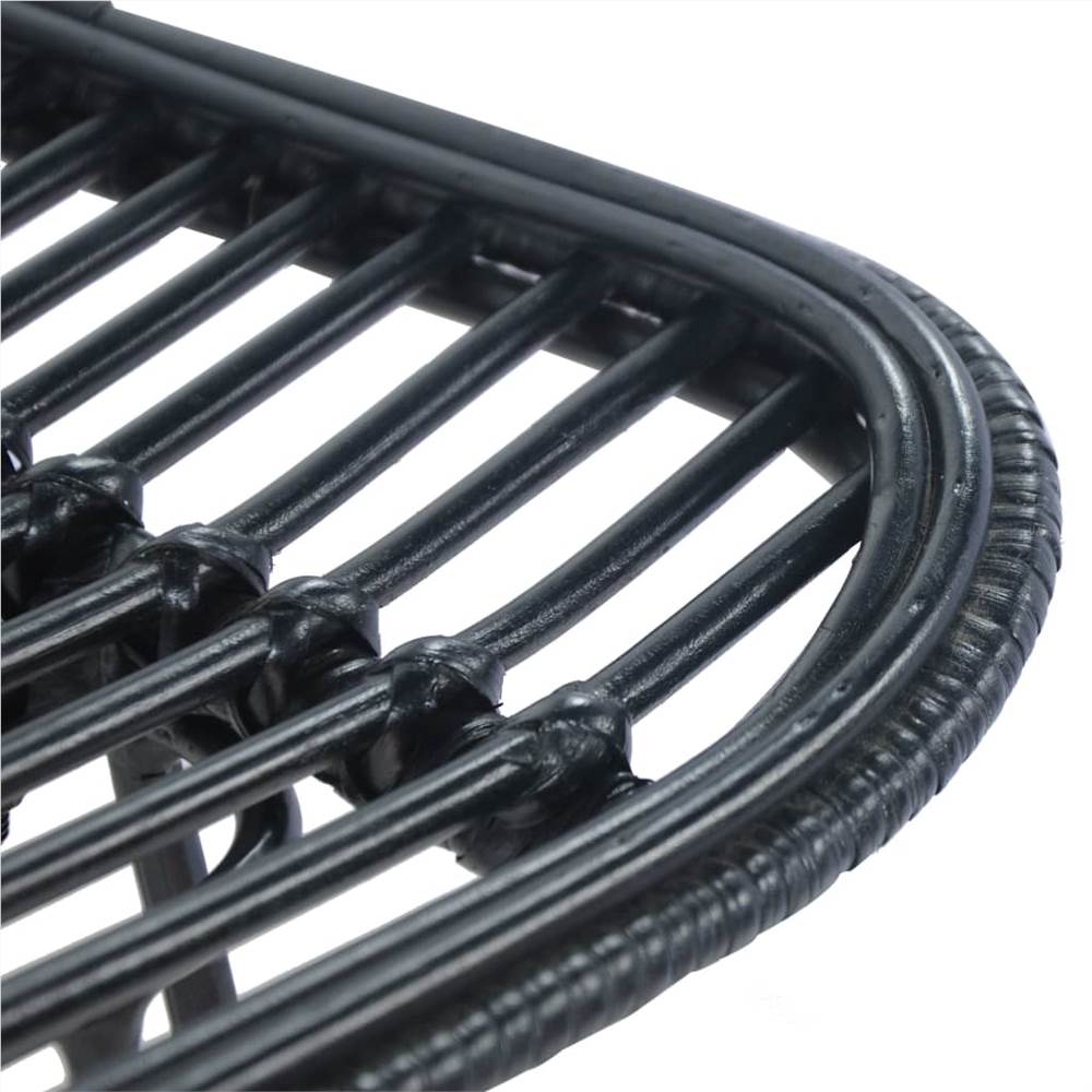 Bar Chairs 2 Pcs Black Rattan 11 Bar Chairs 2 pcs Black Rattan