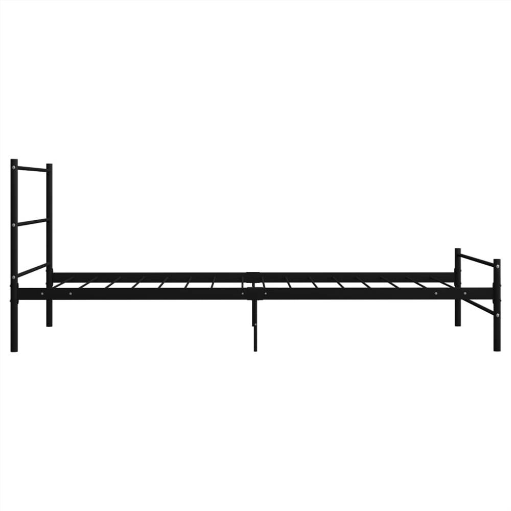 Bed Frame Black Metal 100x200 Cm 9 Bed Frame Black Metal 100x200 cm