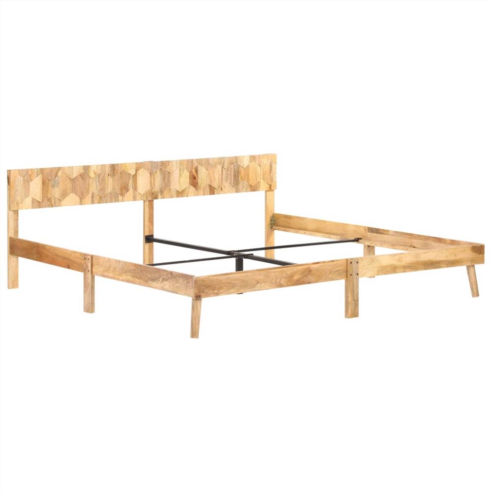 Bed Frame Solid Mango Wood 200x200 cm