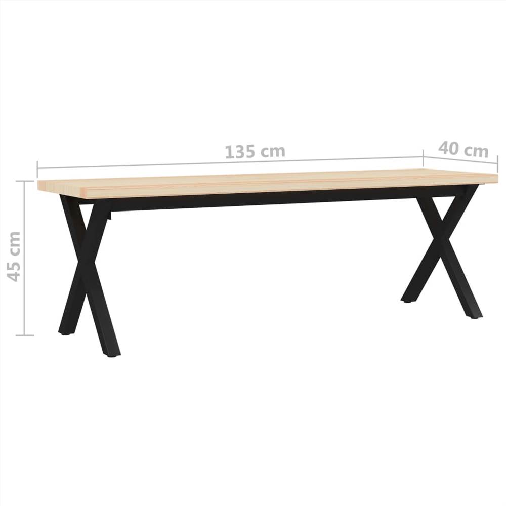 Bench 135x40x45 cm Pinewood