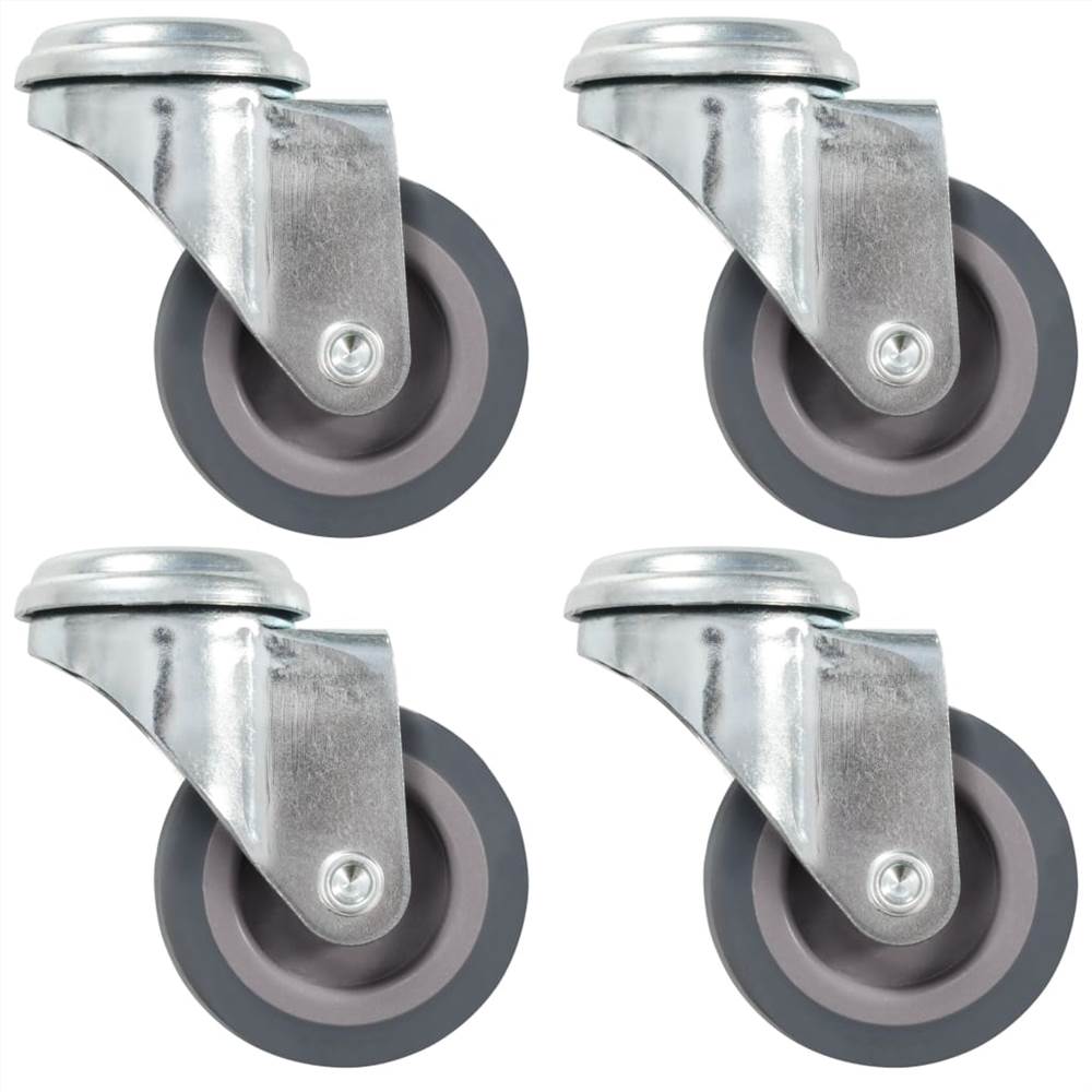 Bolt Hole Swivel Casters 4 pcs 50 mm