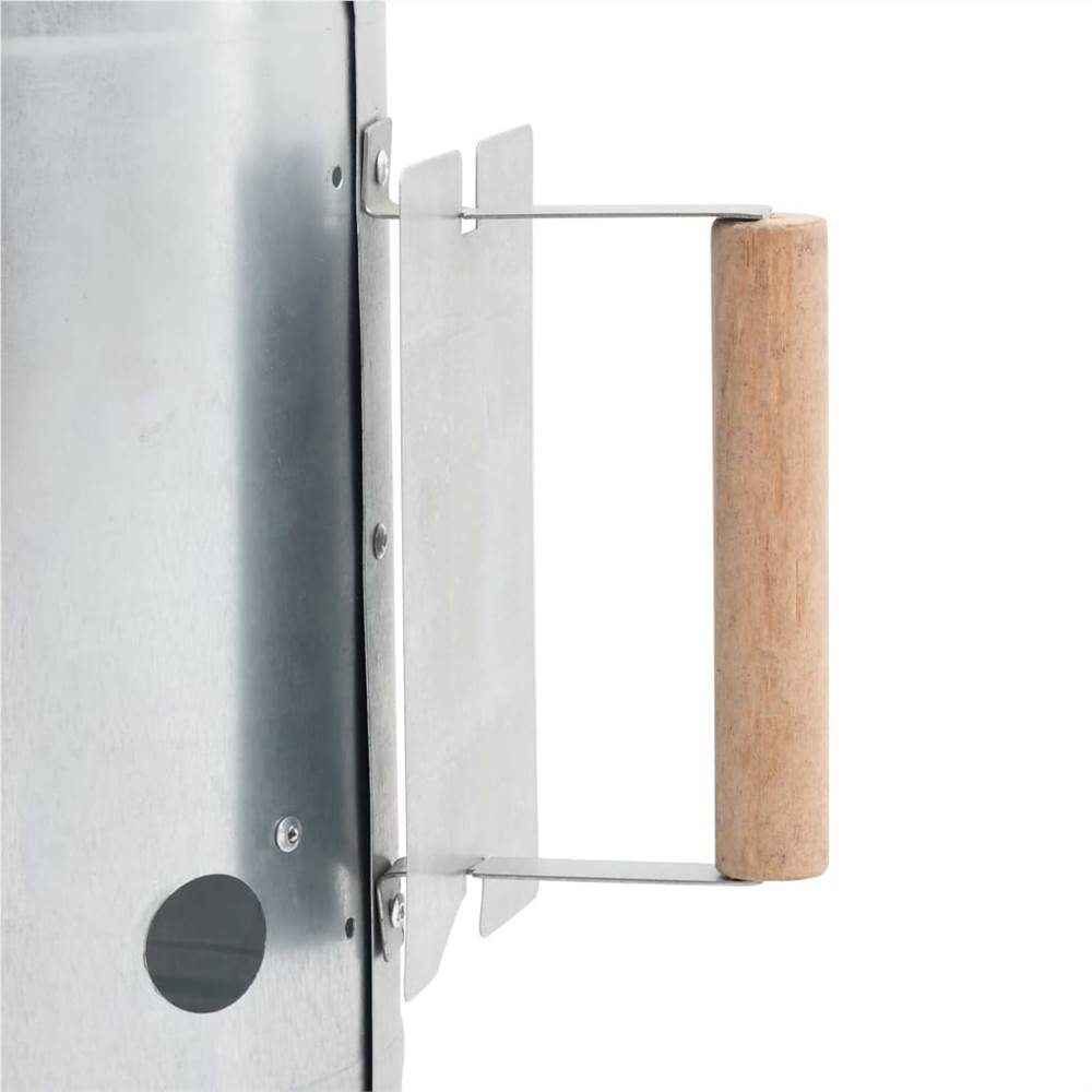 Charcoal Grill Chimney Starter Galvanised Steel