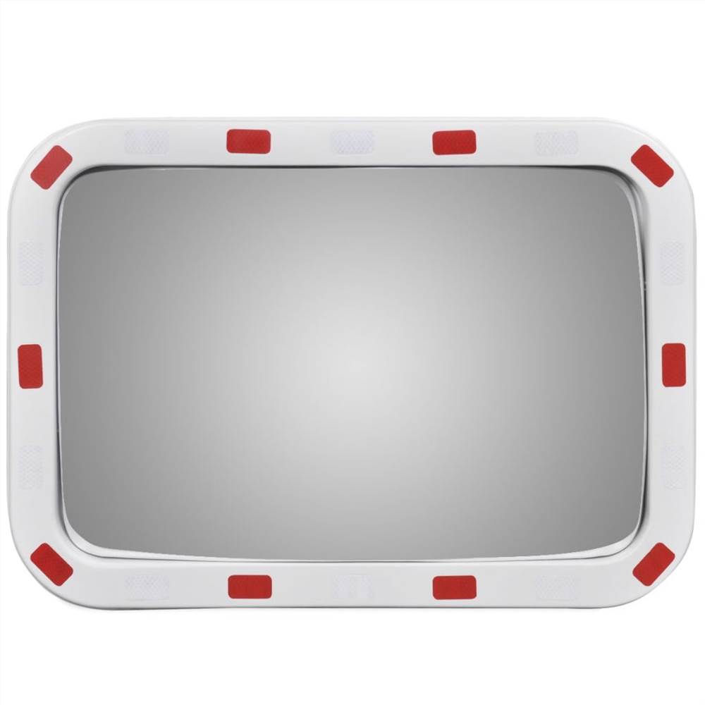 Convex Traffic Mirror Rectangle 40 x 60 cm with Reflectors