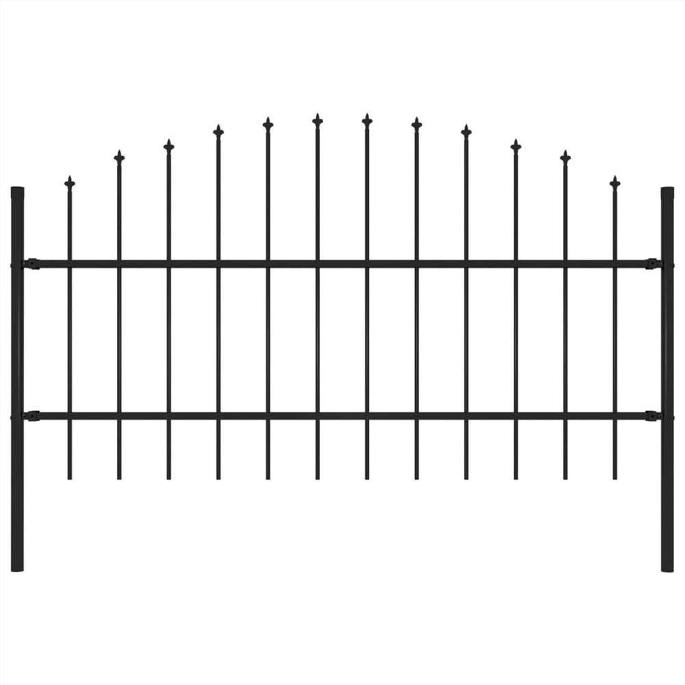 Garden Fence with Spear Top Steel