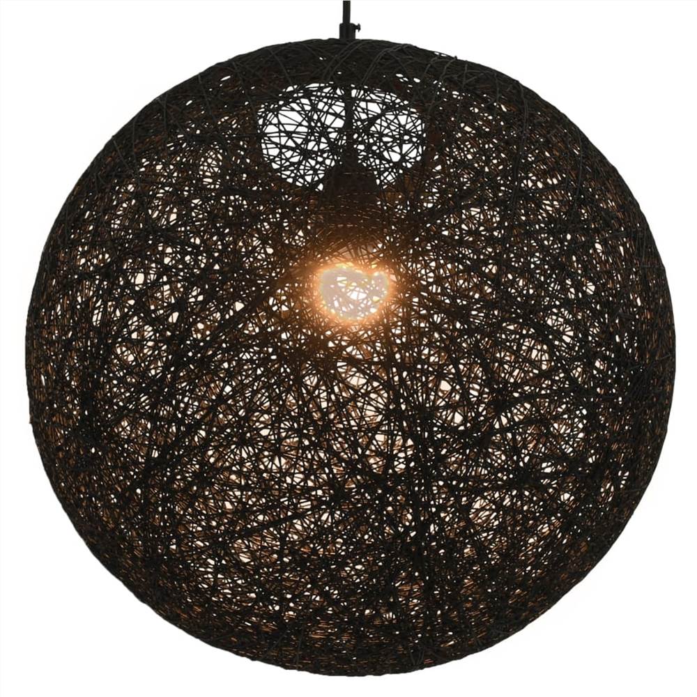 Hanging Lamp Black Sphere 45 cm E27