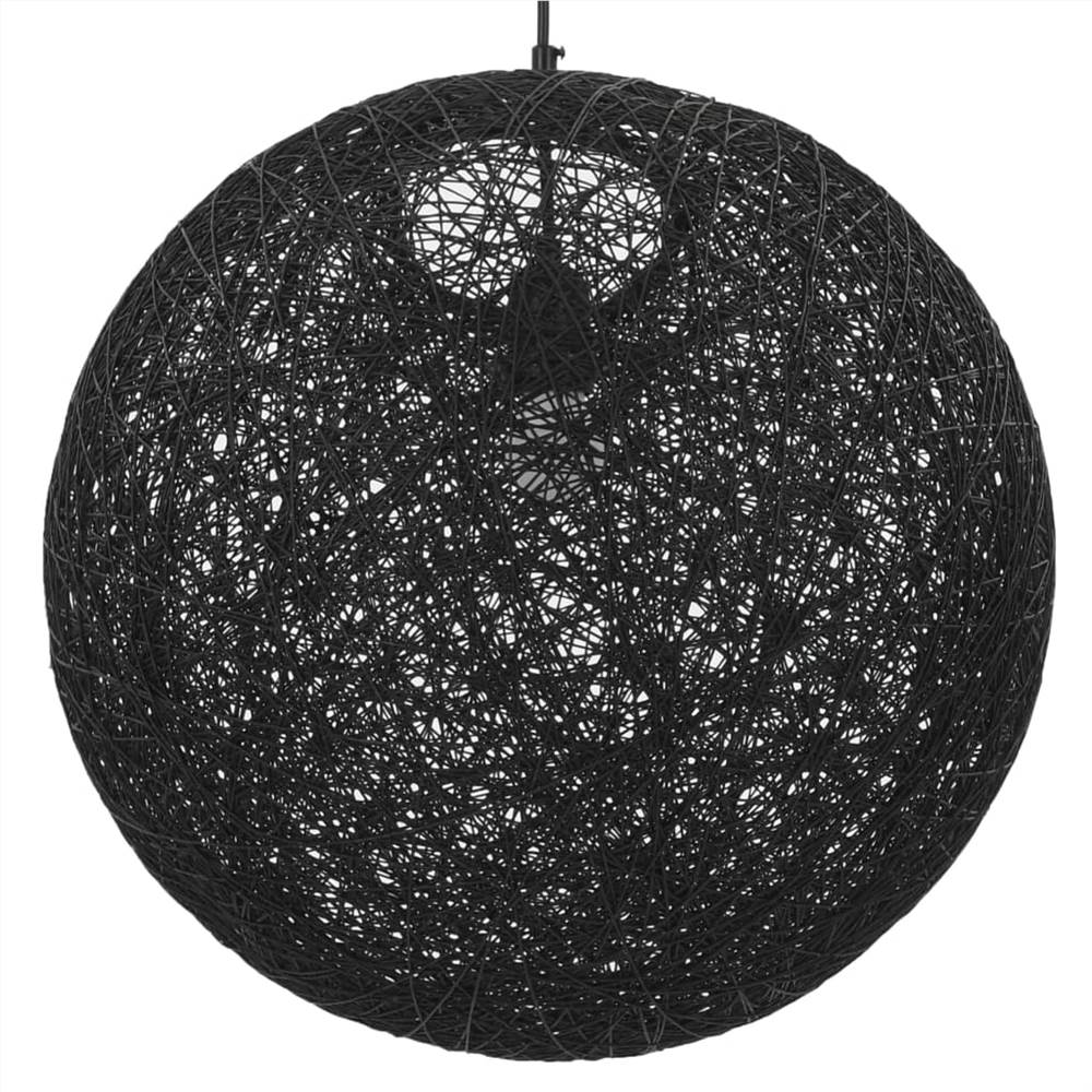 Hanging Lamp Black Sphere 45 cm E27