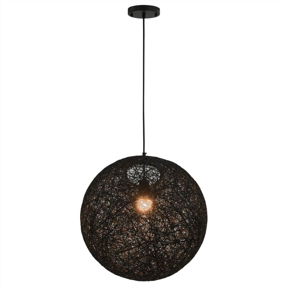 Hanging Lamp Black Sphere 45 cm E27