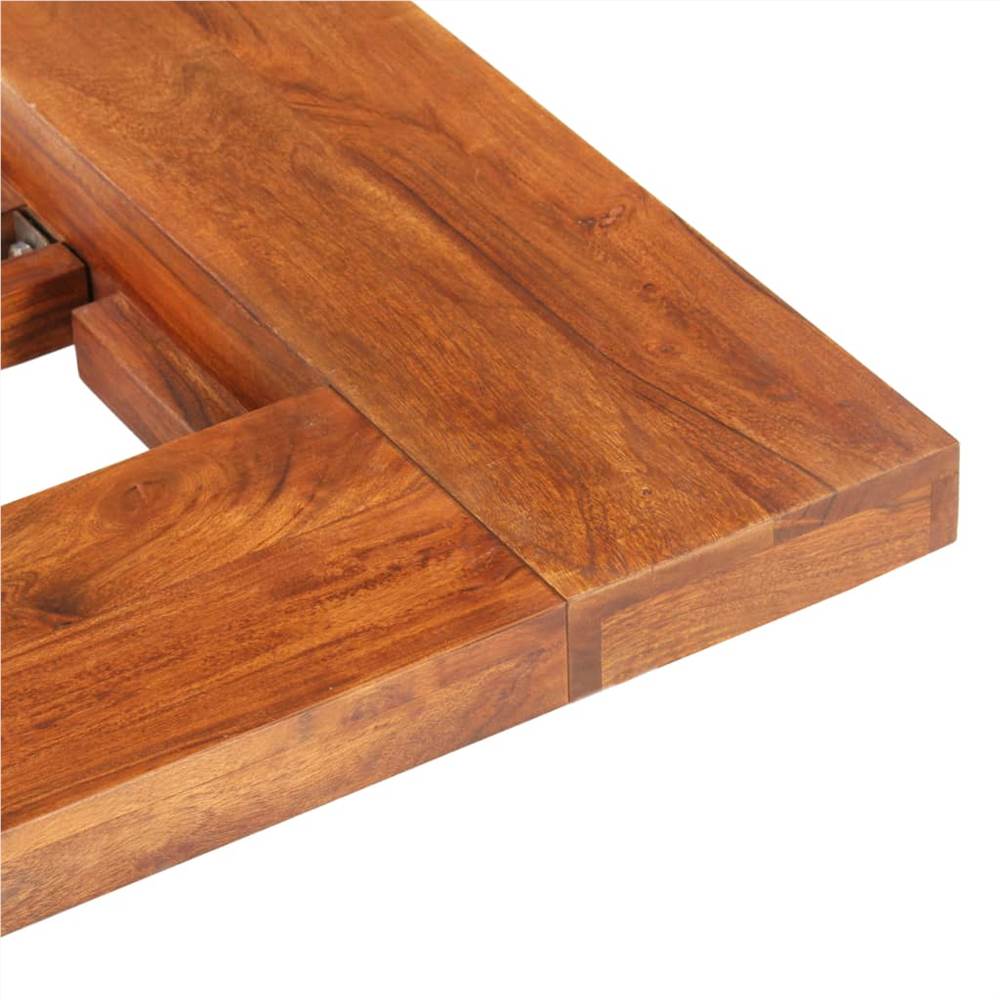 Japanese Futon Bed Frame Solid Acacia Wood 90x200 cm