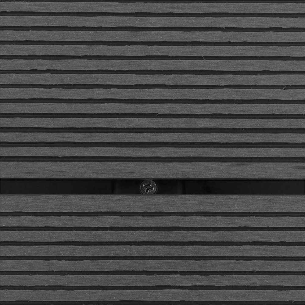 Outdoor Shower with Tray WPC Stainless Steel