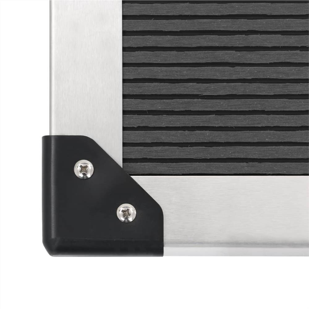 Outdoor Shower with Tray WPC Stainless Steel