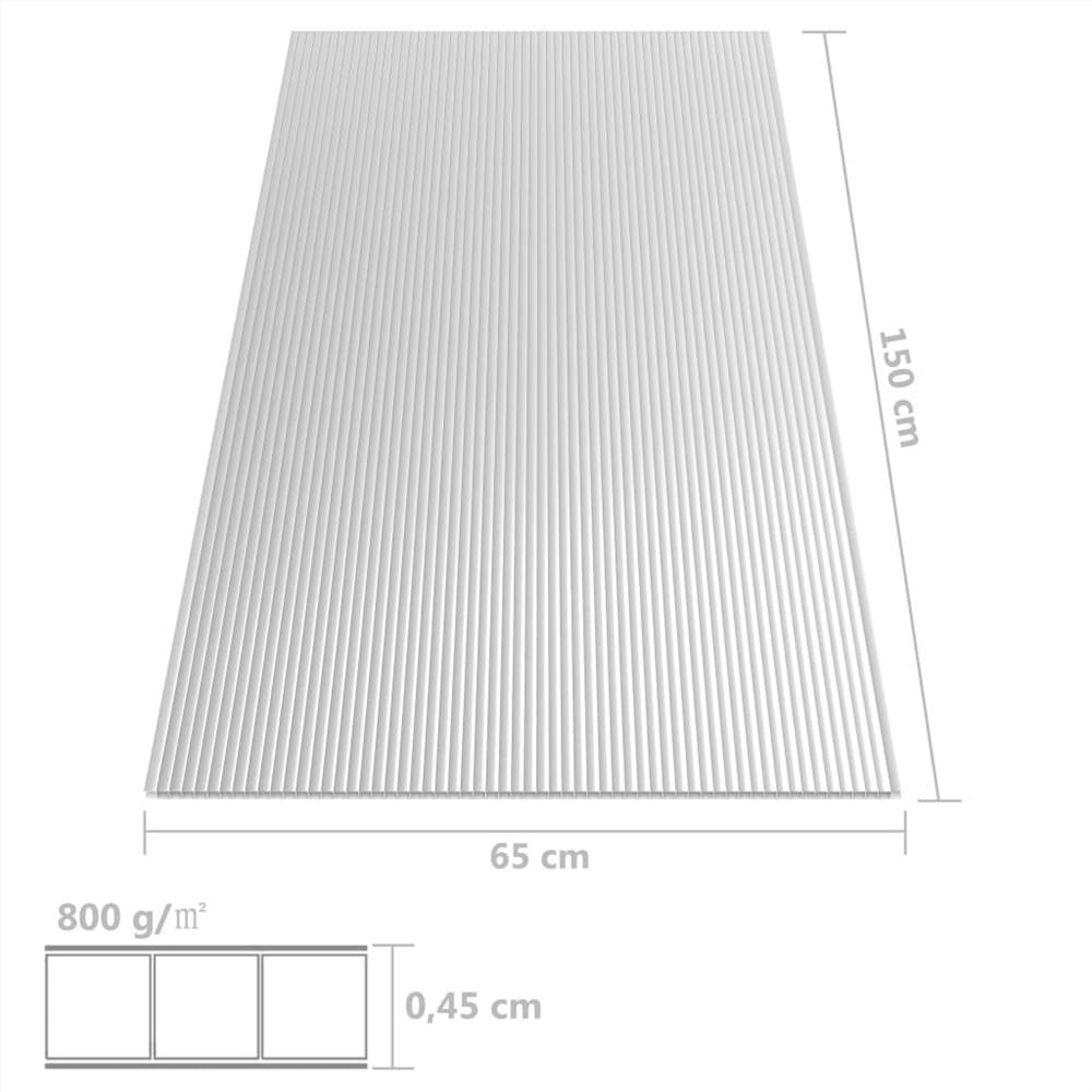 Polycarbonate Sheets 2 pcs 4.5 mm 150x65 cm