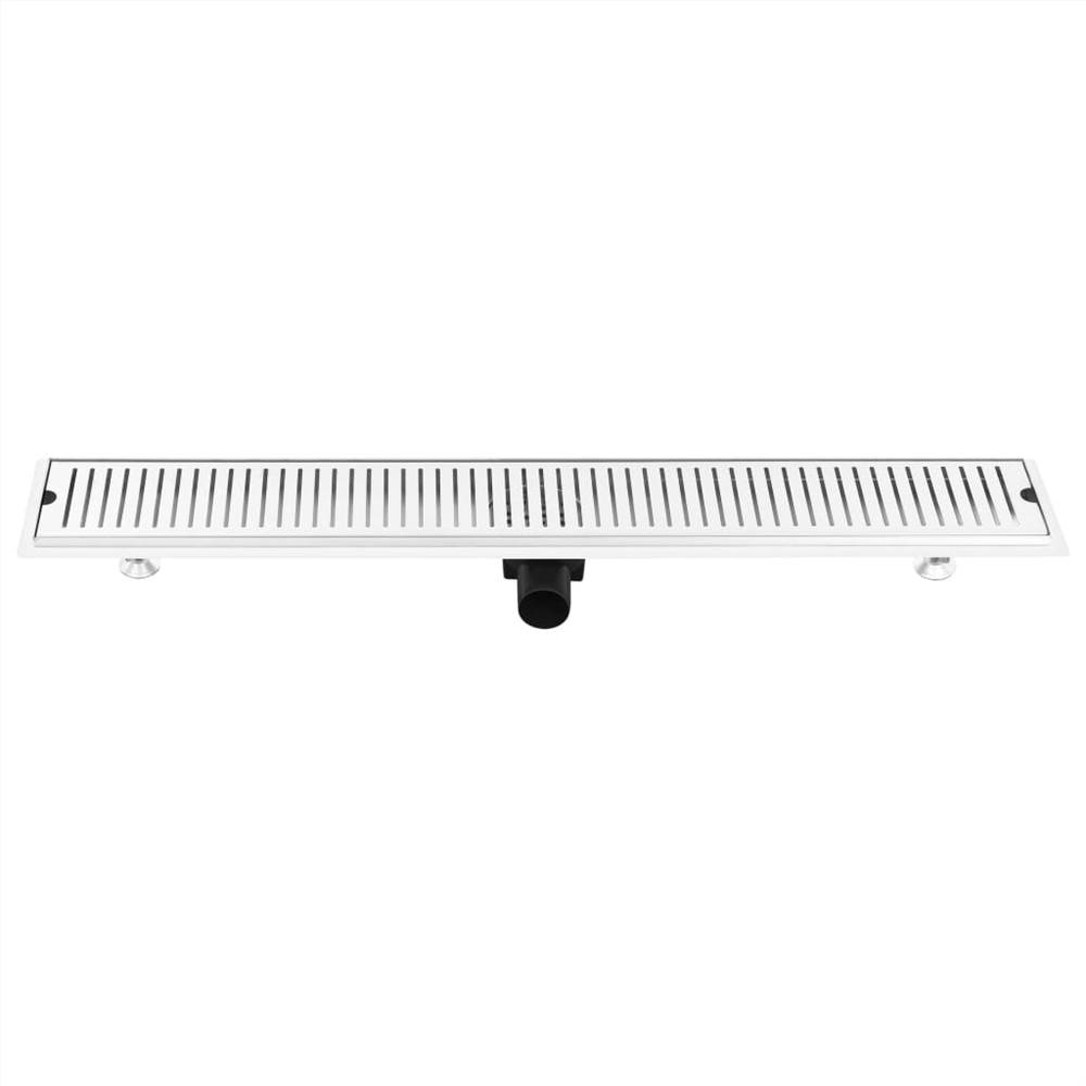 Shower Drain Vents 93x14 cm Stainless Steel