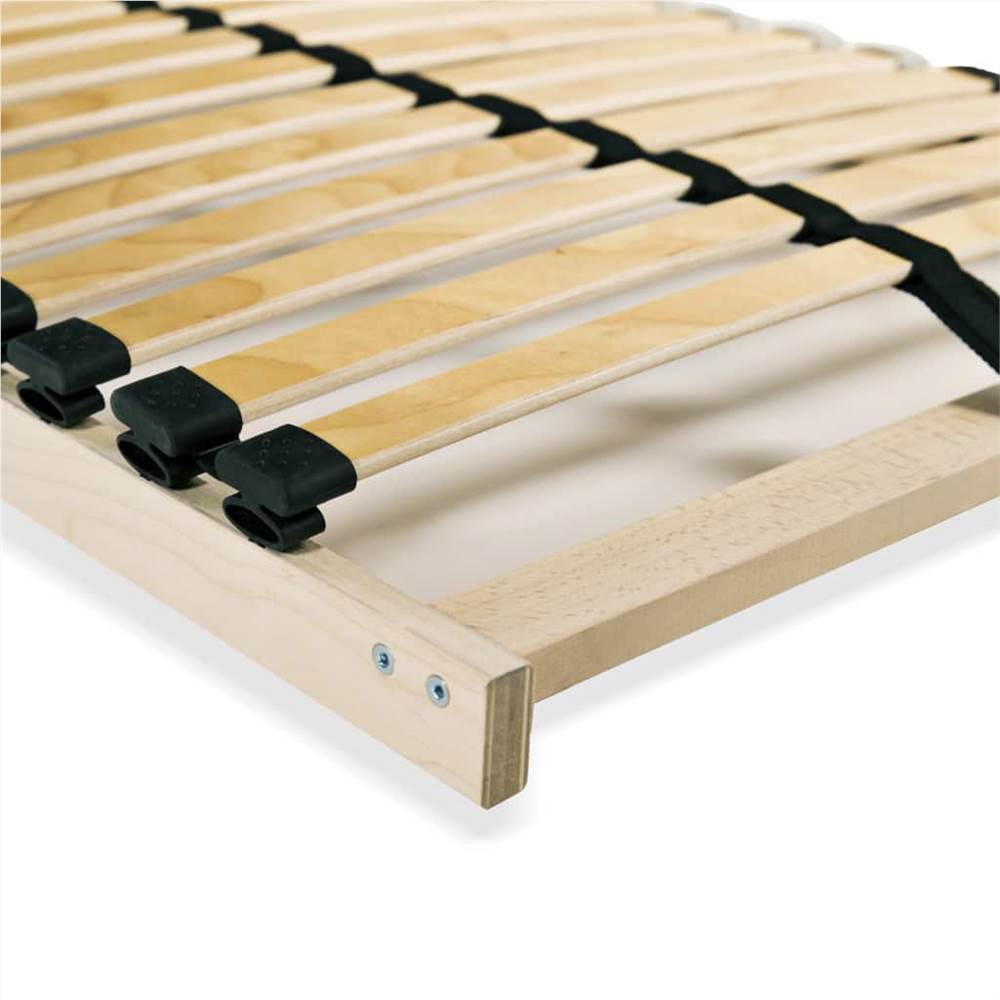 Slatted Bed Base with 28 Slats 7 Zones 80x200 cm