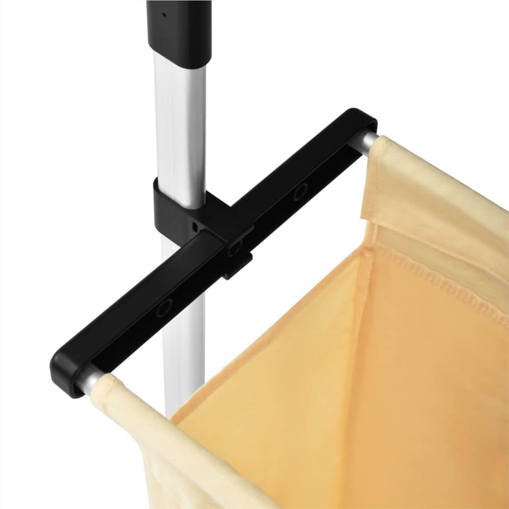 Telescopic Shelf System with Laundry Bag Aluminium