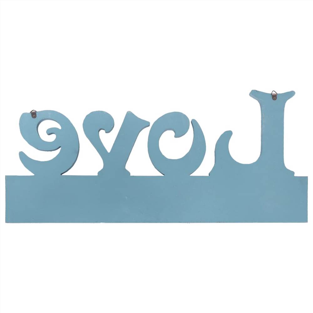 Wall Mounted Coat Rack LOVE 50x23 cm