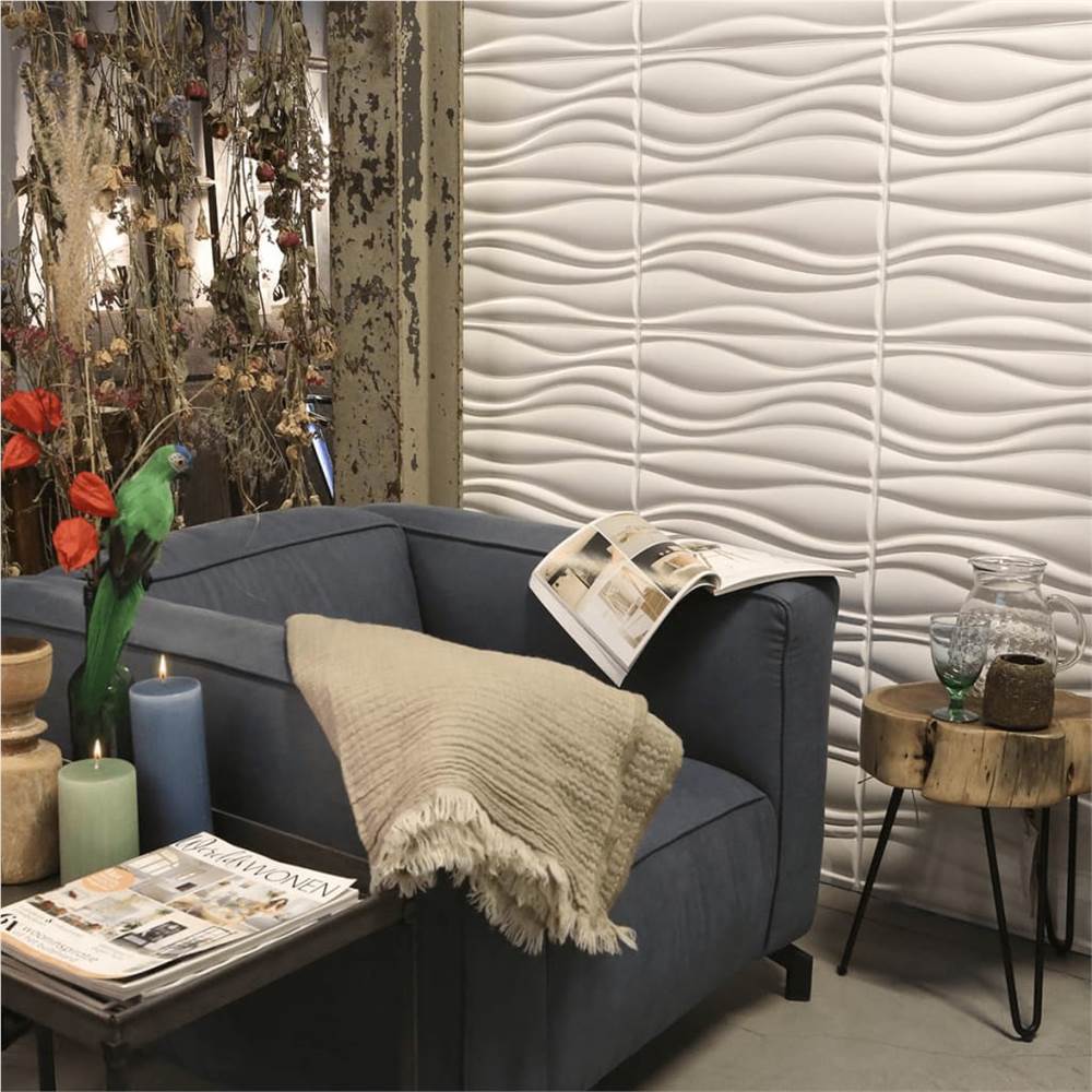 WallArt 24 pcs 3D Wall Panels GA-WA04 Waves