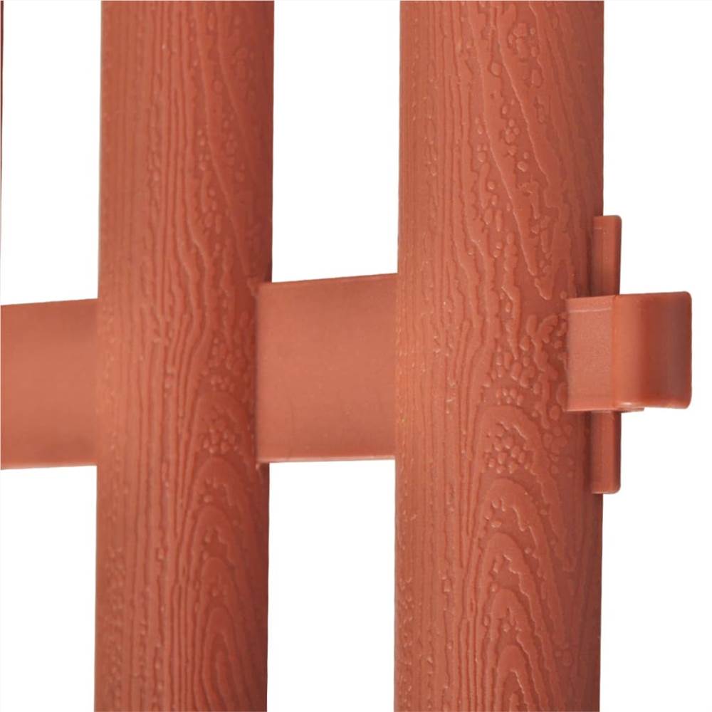 17 pcs Lawn Dividers 10 m Brown