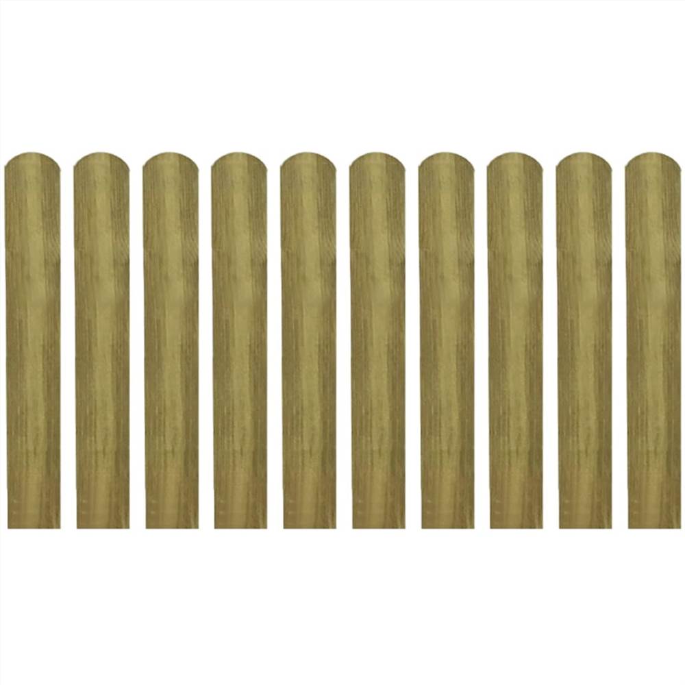 20 pcs Impregnated Fence Slats Wood 60 cm