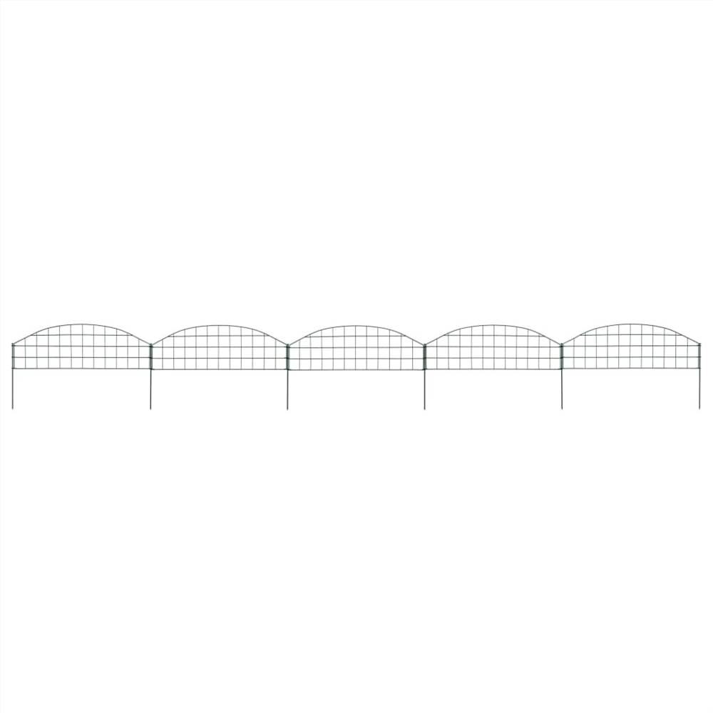 Arched Pond Fence Set 77.3x26 cm Green