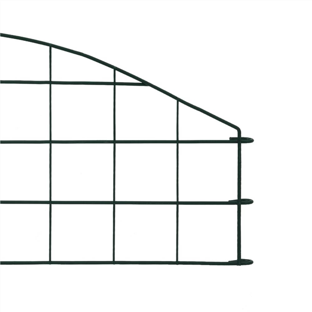 Arched Pond Fence Set 77.3x26 cm Green