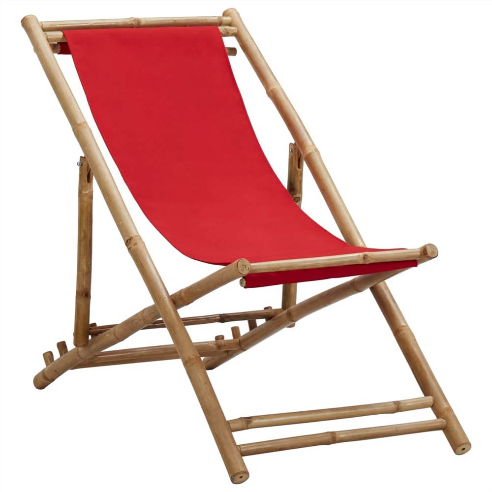 red sling back chairs