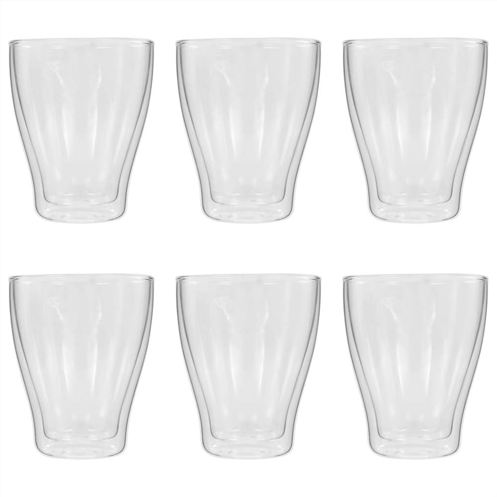 Double Wall Latte Macchiato Glasses 6 pcs 370 ml