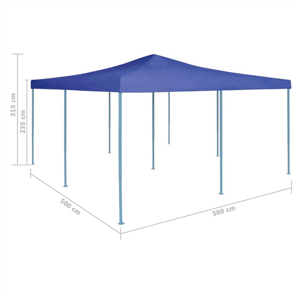 Folding Gazebo 5x5 m Blue