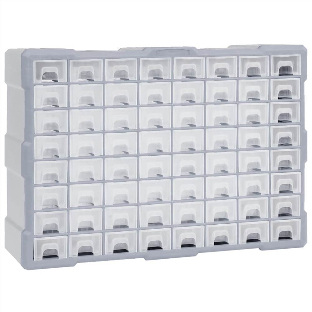 Multi-drawer Organiser With 64 Drawers 52x16x37.5 Cm 8 Multi-drawer Organiser with 64 Drawers 52x16x37.5 cm