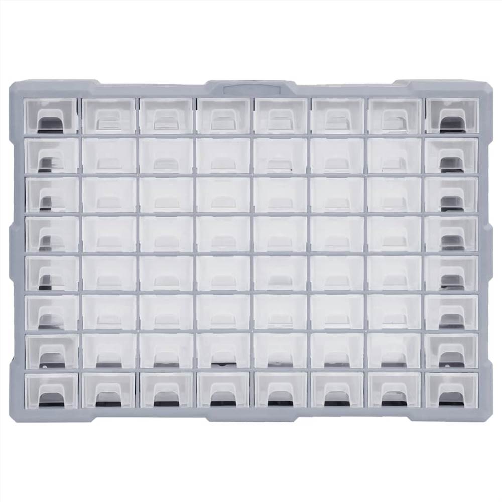 Multi-drawer Organiser With 64 Drawers 52x16x37.5 Cm 12 Multi-drawer Organiser with 64 Drawers 52x16x37.5 cm