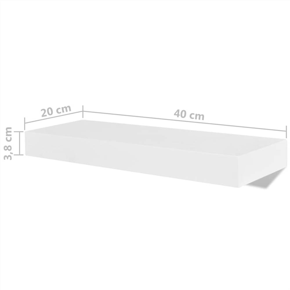 Wall Shelves 4 pcs White 40 cm