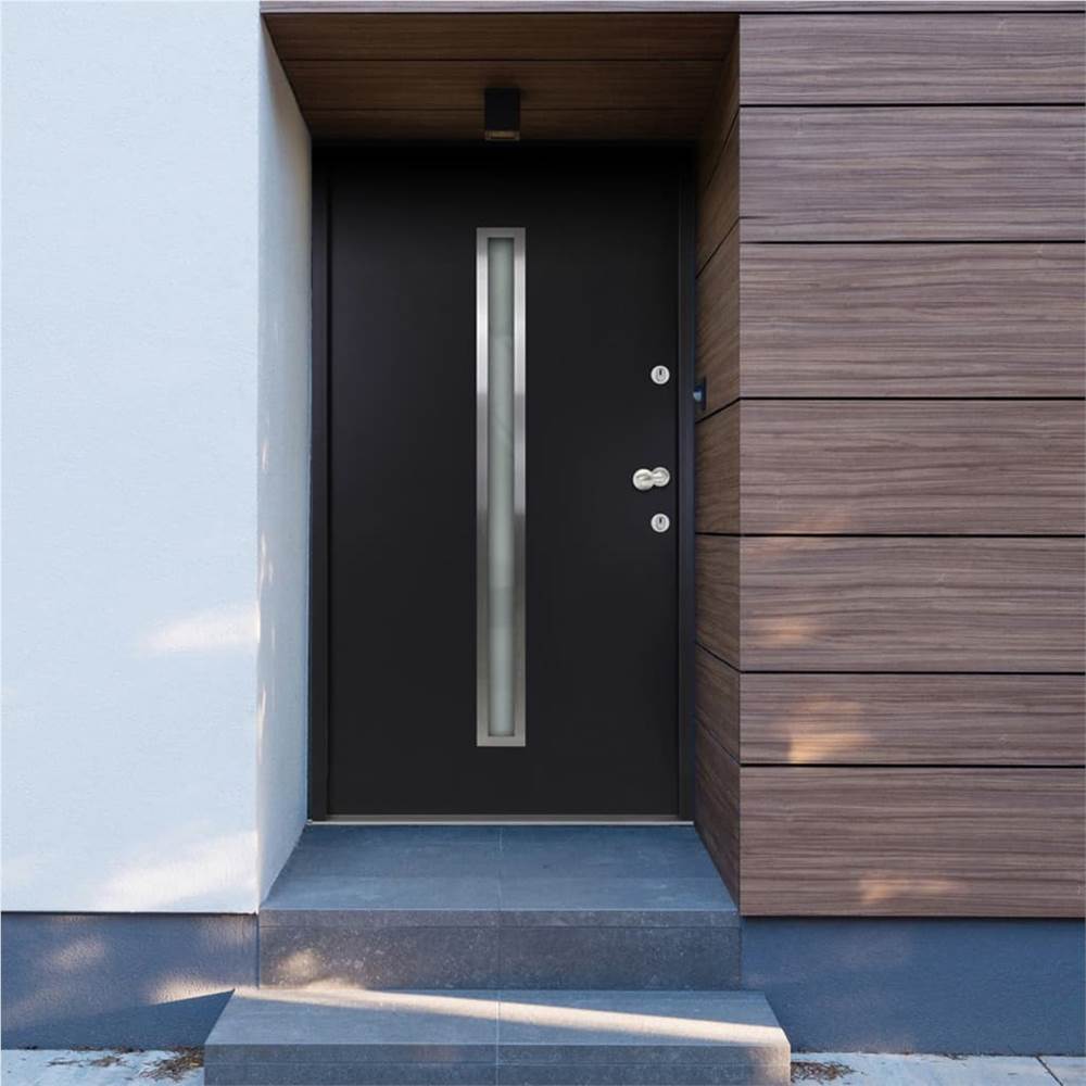 Aluminium Front Door Anthracite 110x207.5 cm