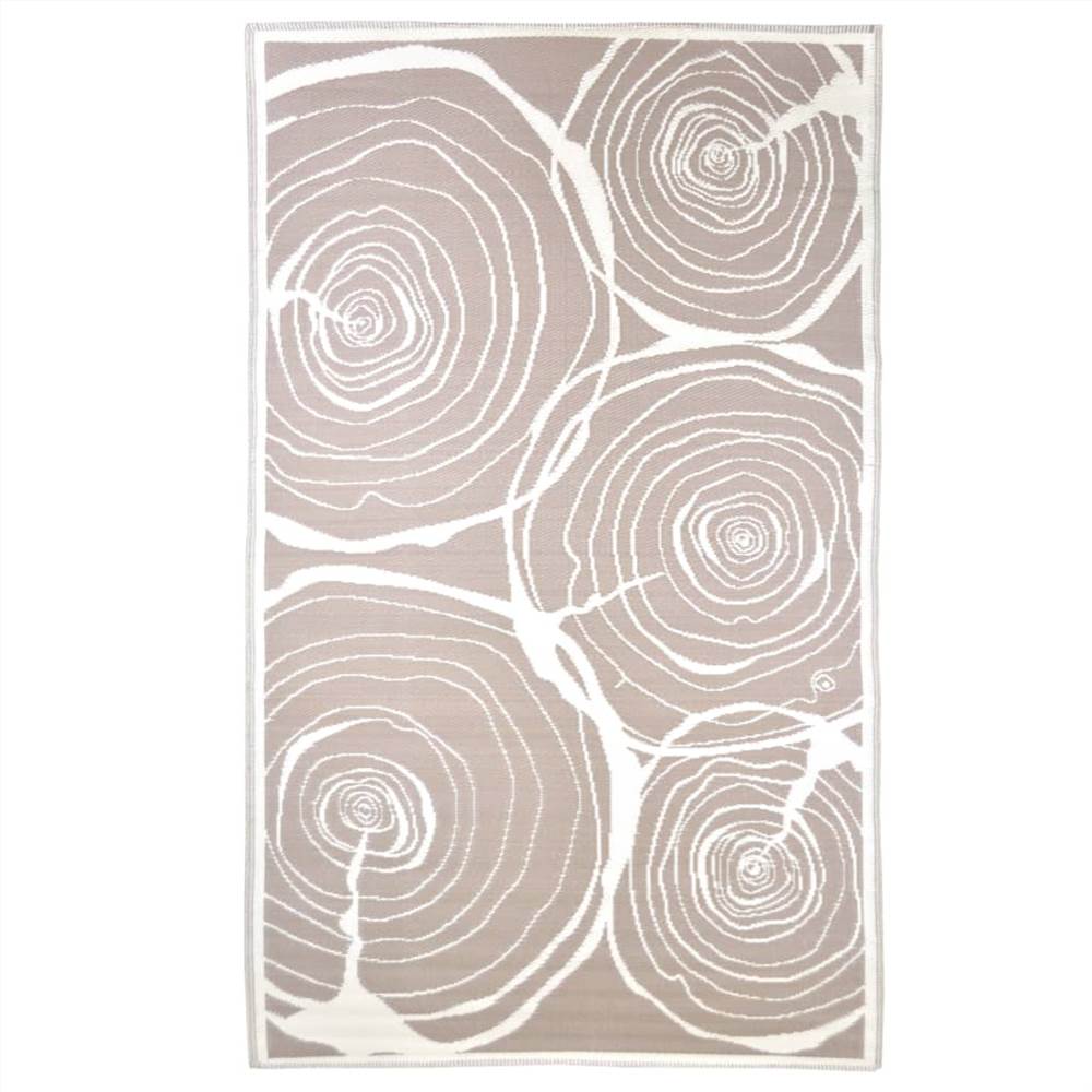 Esschert Design Outdoor Rug 240x150cm Growth Rings