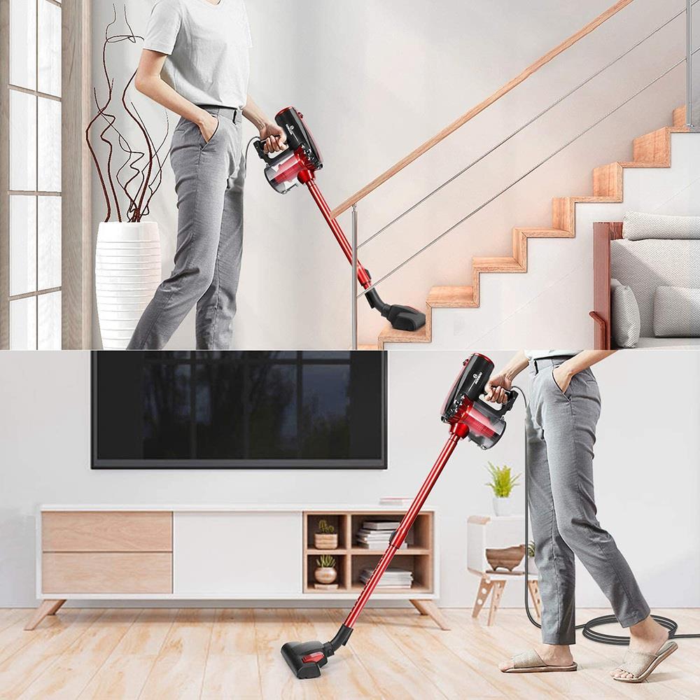 MOOSOO Corded Stick Vacuum, Lightweight Handheld Vacuum, orders D600