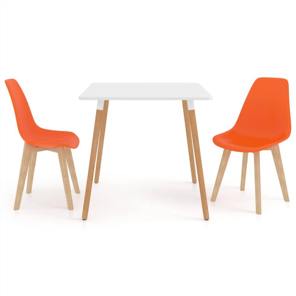 

3 Piece Dining Set Orange
