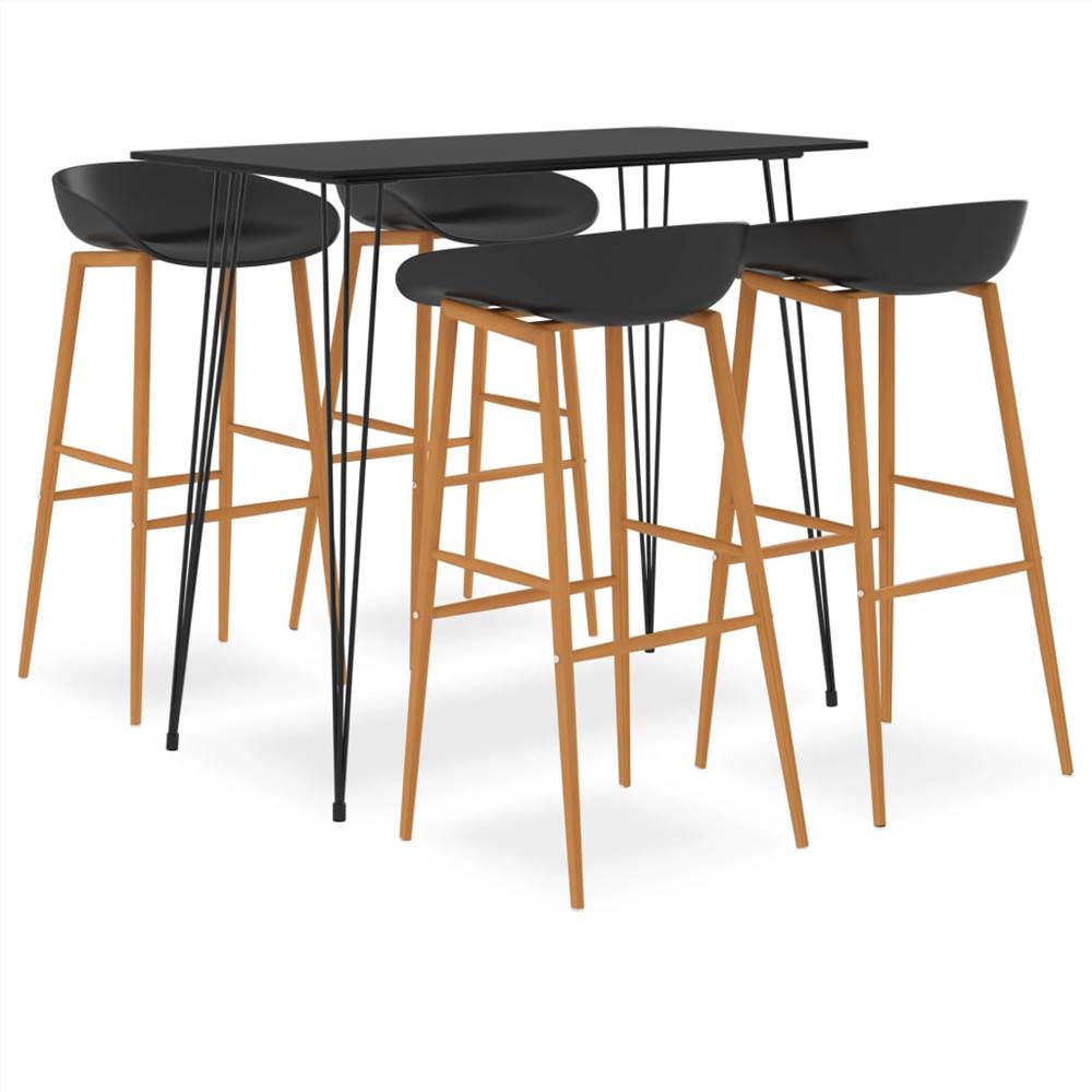 

5 Piece Bar Set Black