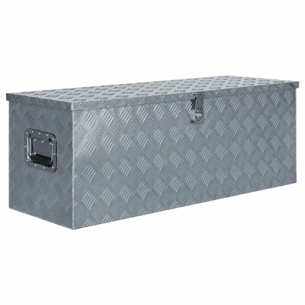 

Aluminium Box 110.5x38.5x40 cm Silver