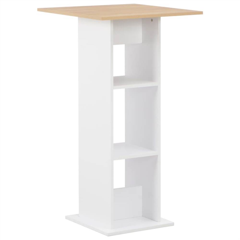 

Bar Table White 60x60x110 cm