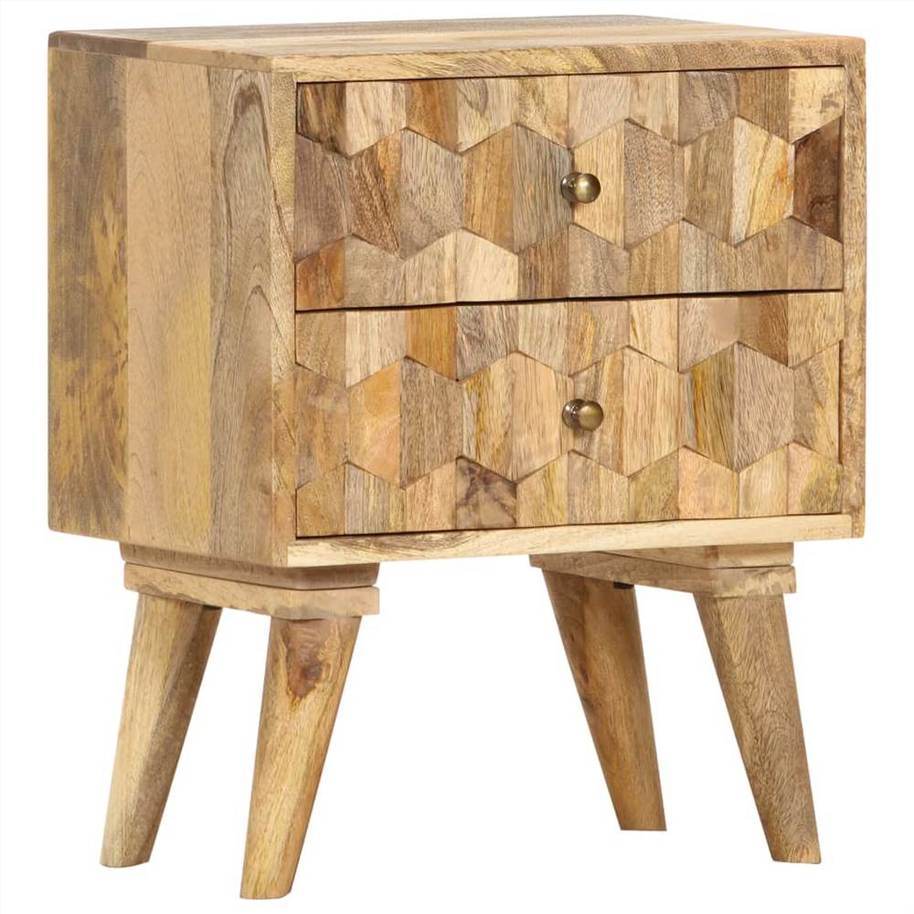 

Bedside Cabinet 40x30x50 cm Solid Mango Wood