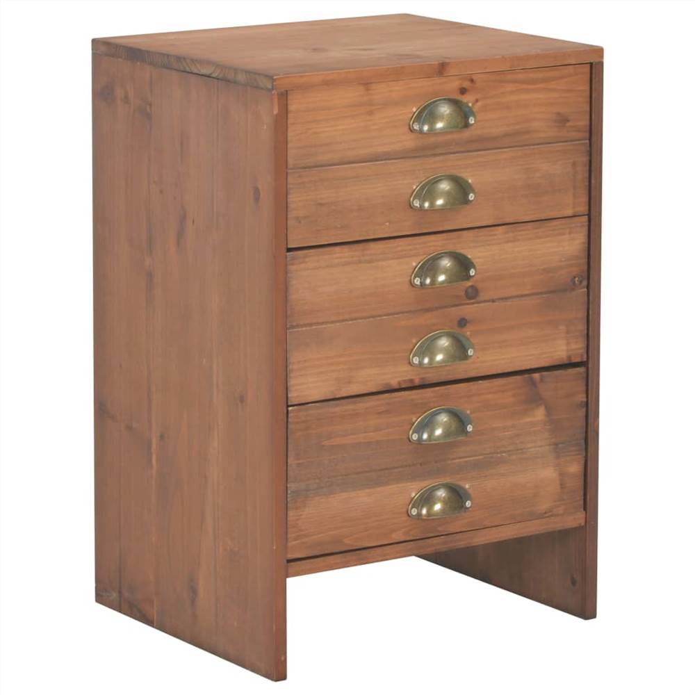 

Bedside Cabinet 40x35x60 cm Solid Fir Wood