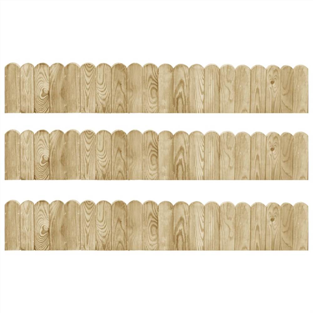 

Border Rolls 3 pcs 120 cm Impregnated Pinewood
