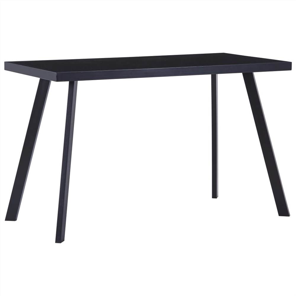 

Dining Table Black 120x60x75 cm Tempered Glass