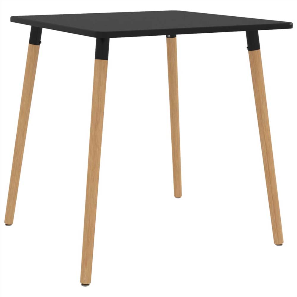 

Dining Table Black 80x80x75 cm Metal