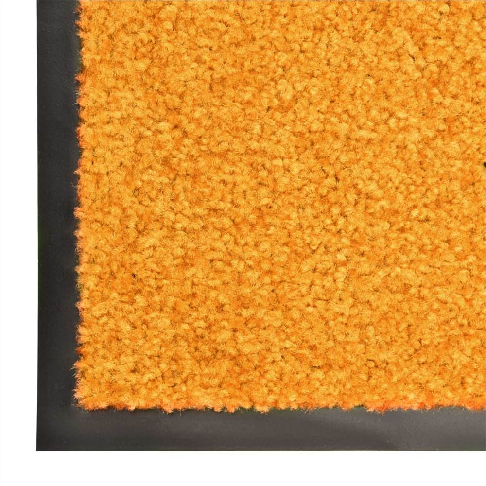 Doormat Washable Orange 90x150 cm