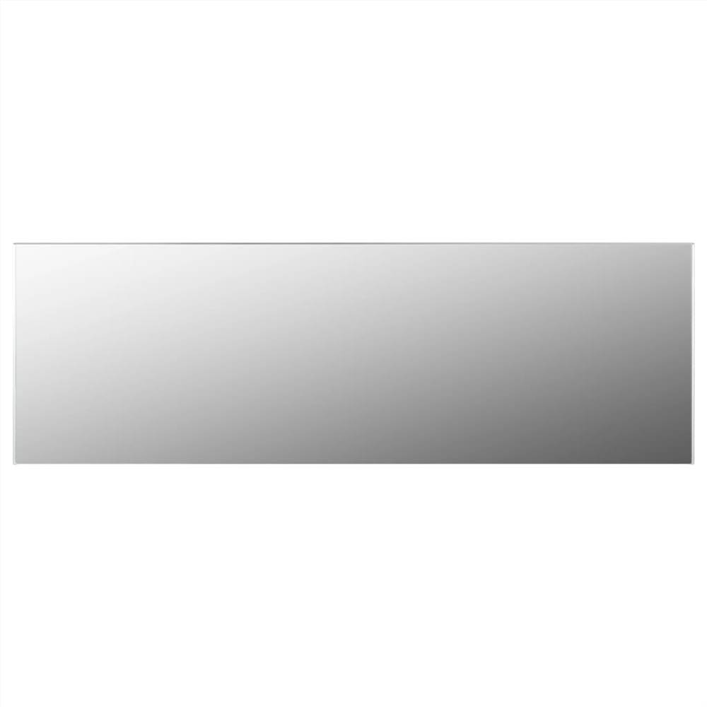 Espejo con marco color blanco 120 x 30 cm