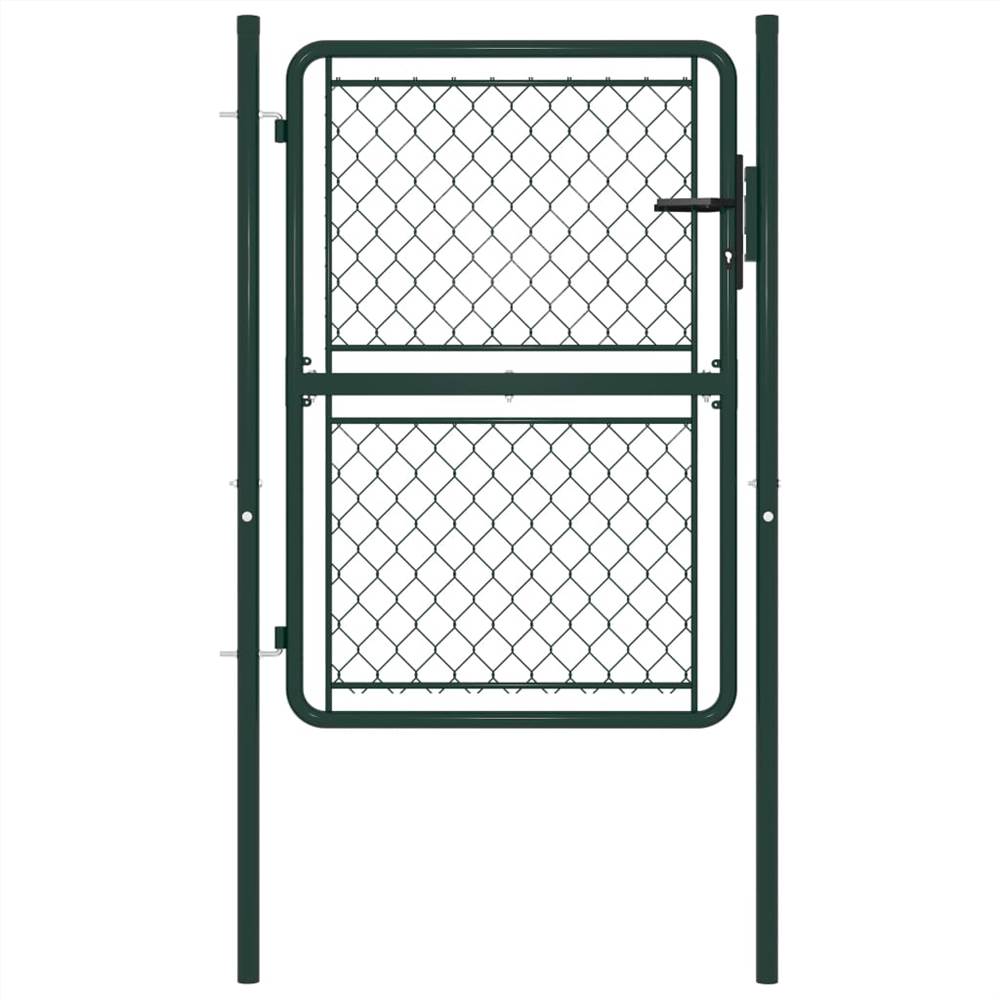 

Garden Gate Steel 100x125 cm Green