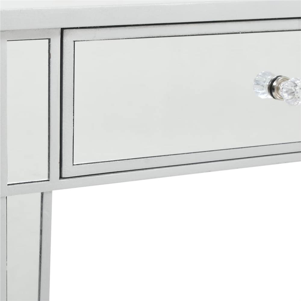 Mirrored Console Table MDF and Glass 106.5x38x76.5 cm