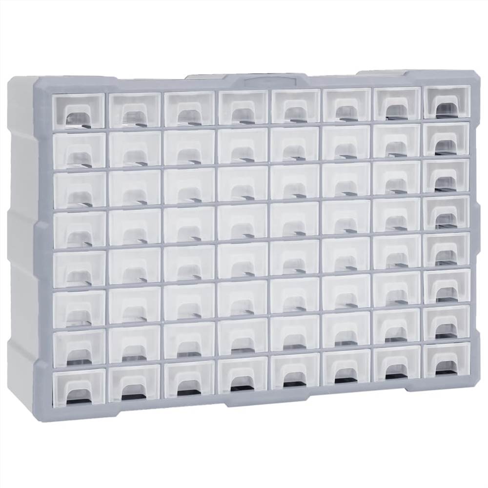 

Multi-drawer Organiser with 64 Drawers 52x16x37.5 cm