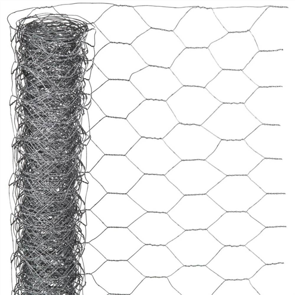 

Nature Wire Mesh Hexagonal 1x10 m 40 mm Galvanised Steel