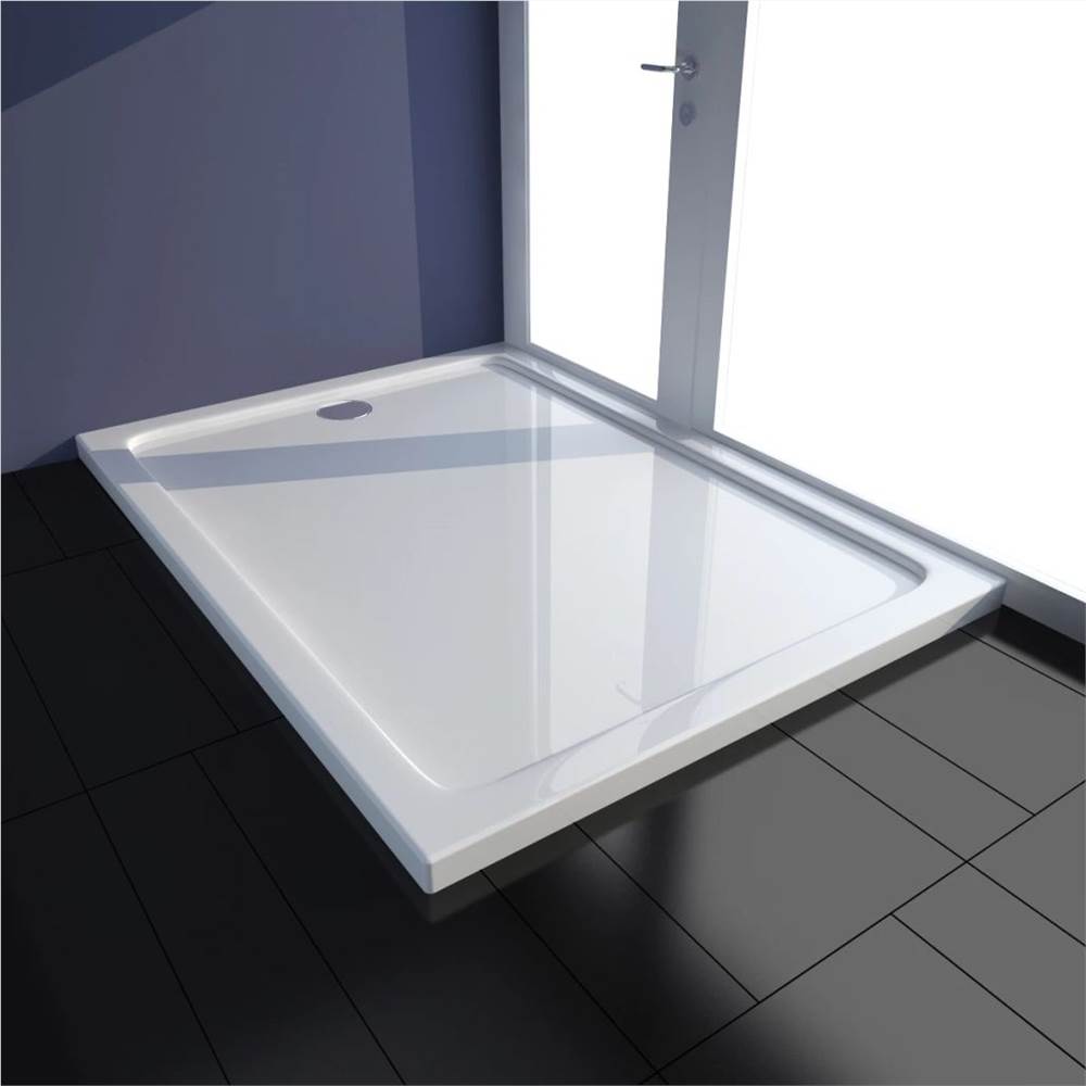 

Rectangular ABS Shower Base Tray White 80 x 110 cm
